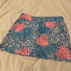 LILLY PULITZER BLUE HAVEN RAISING SHELL NICKI SKORT